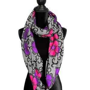 African Print Infinity Scarf and Head wrap